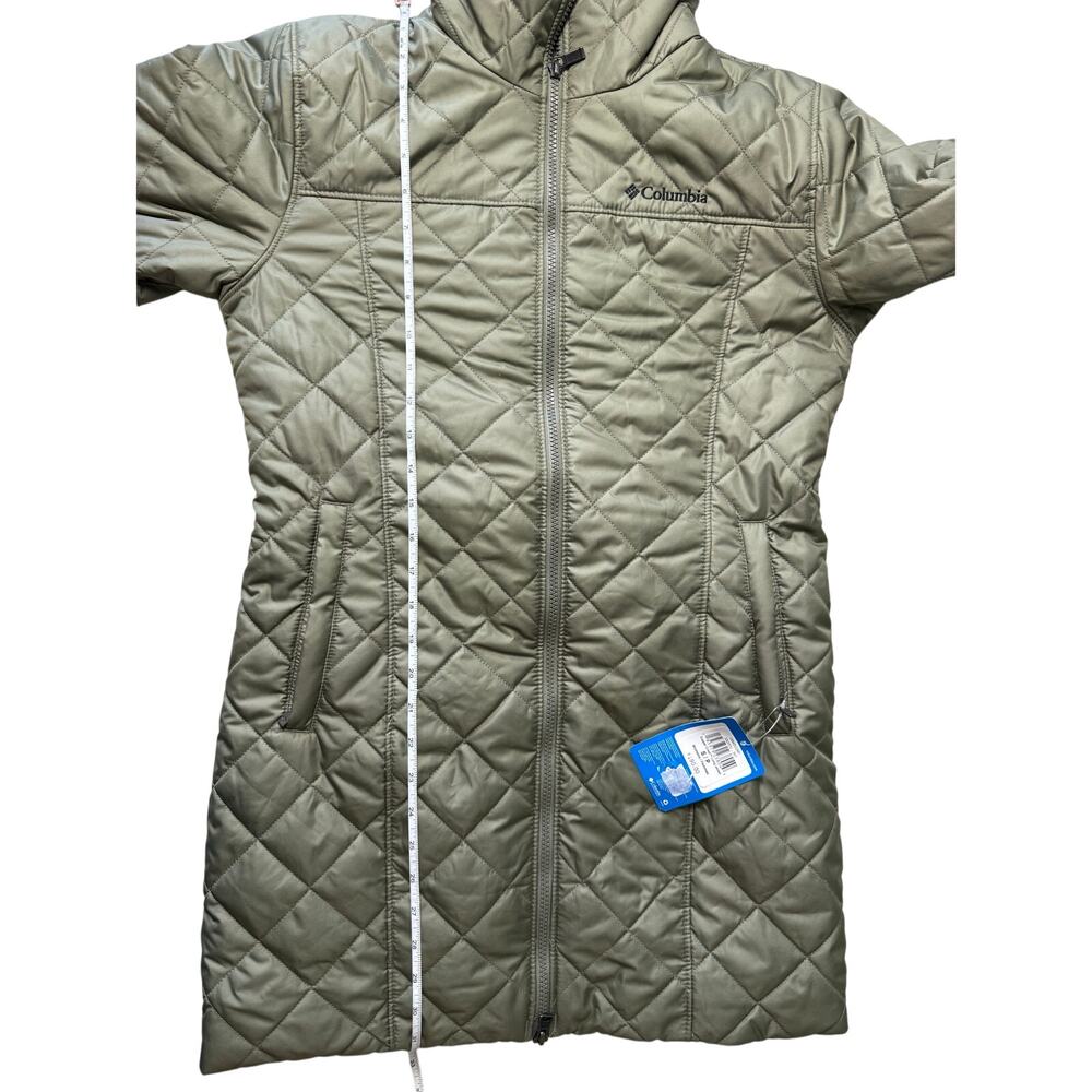 Columbia Women's Copper Crest Long Jacket NWT GREEN SIZE S - Picture 11 of 11